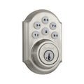 SmartCode 909 Satin Nickel Single Cylinder Electronic Deadbolt Featuring SmartKey Security