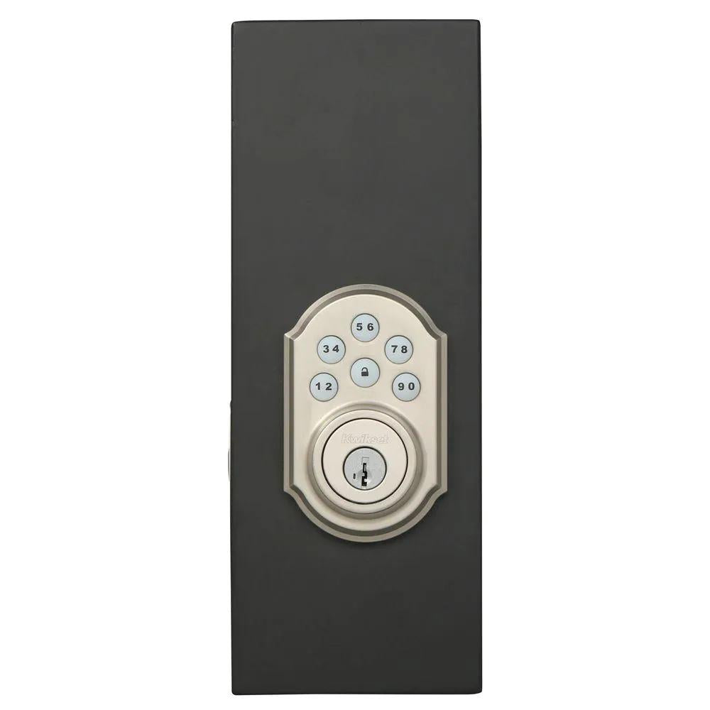 SmartCode 909 Satin Nickel Single Cylinder Electronic Deadbolt Featuring SmartKey Security