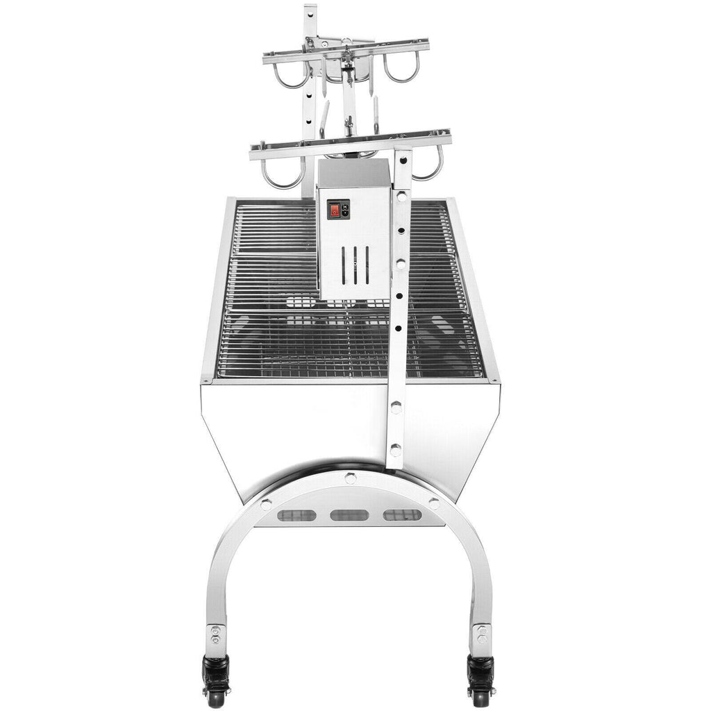 88LB BBQ Roaster 45W Hog Roasting Rotisserie for Pork Lamp Goat Grill