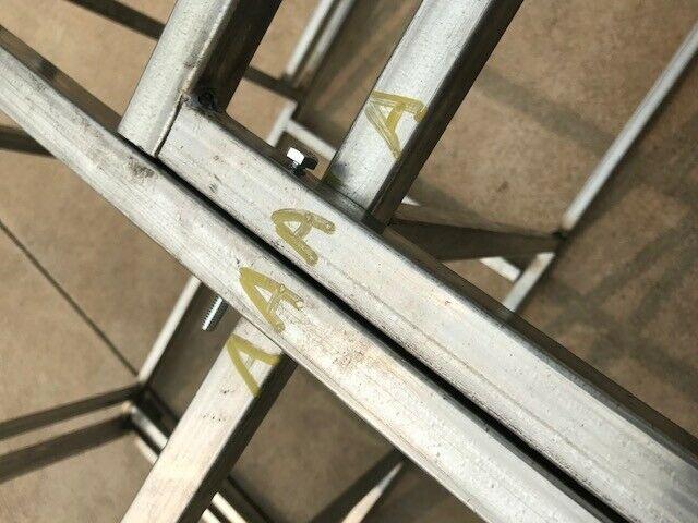 BBQ Island frame kit DIY 10' "L" with Raised Bar