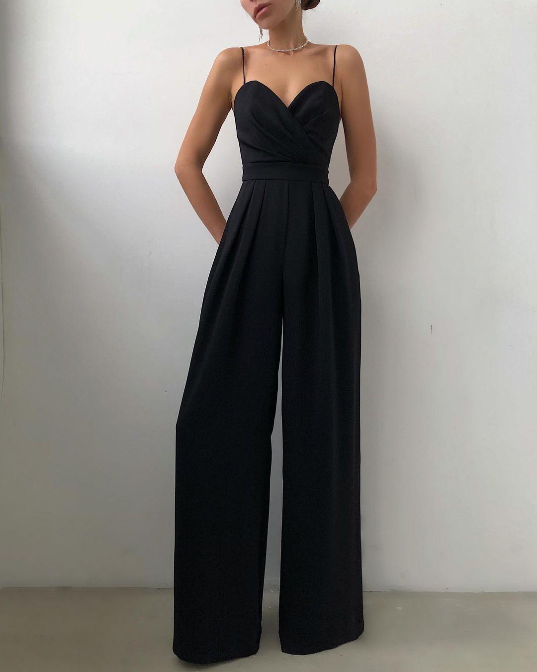 European and American cross-border suspenders, waist straight, mopping, minimalist jumpsuit, spring and summer  products