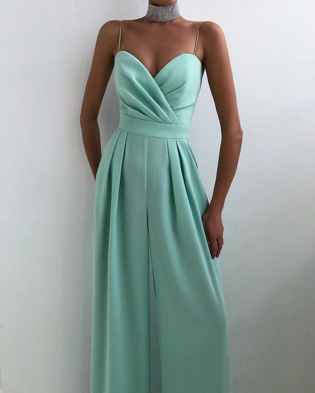 European and American cross-border suspenders, waist straight, mopping, minimalist jumpsuit, spring and summer  products
