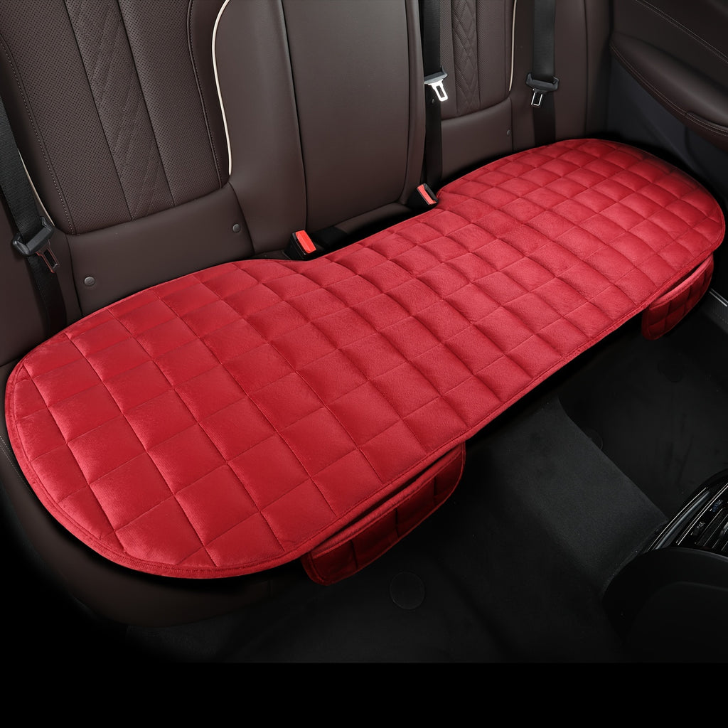 1pc Car Seat Cushion, Non-Slip Rubber Bottom With StoraPouch, Premium Comfort Memory Foam, Driver Seat Back Seat Cushion, Car Seat Pad Universal