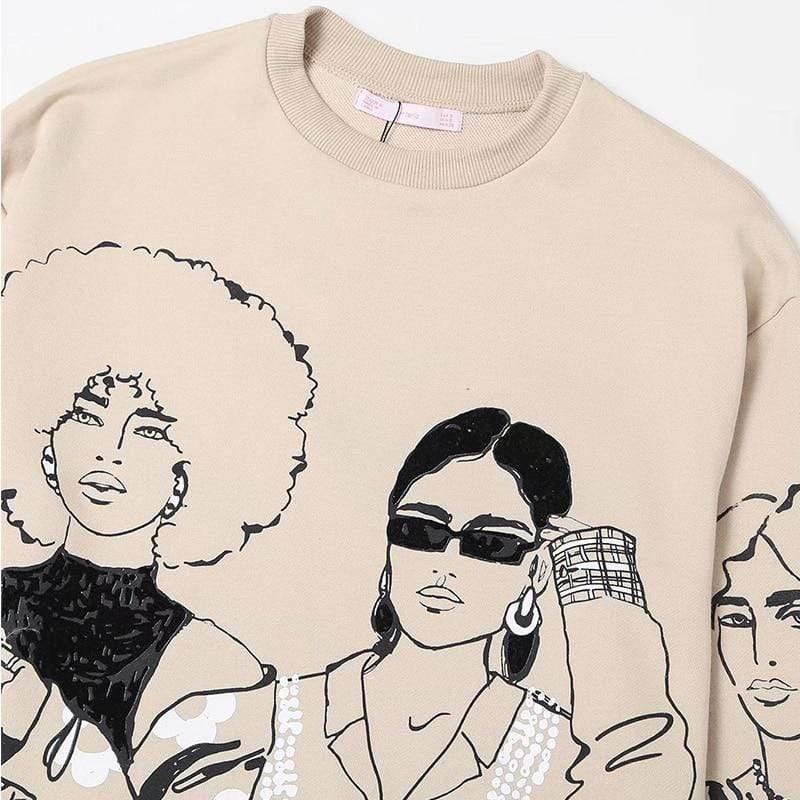 casual o-neck pullover sweatshirt