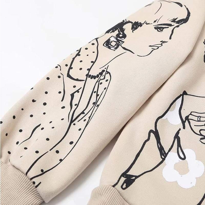 casual o-neck pullover sweatshirt