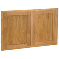 Pacific Teak Shaker 34-Inch Teak Double Access Door