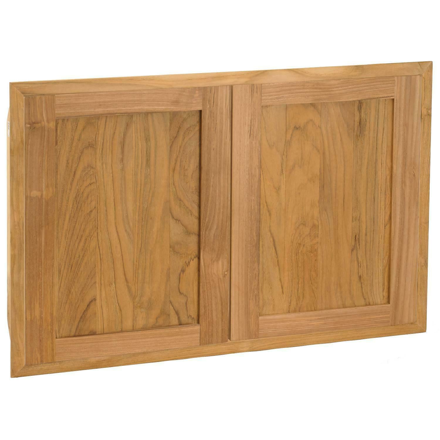 Pacific Teak Shaker 34-Inch Teak Double Access Door