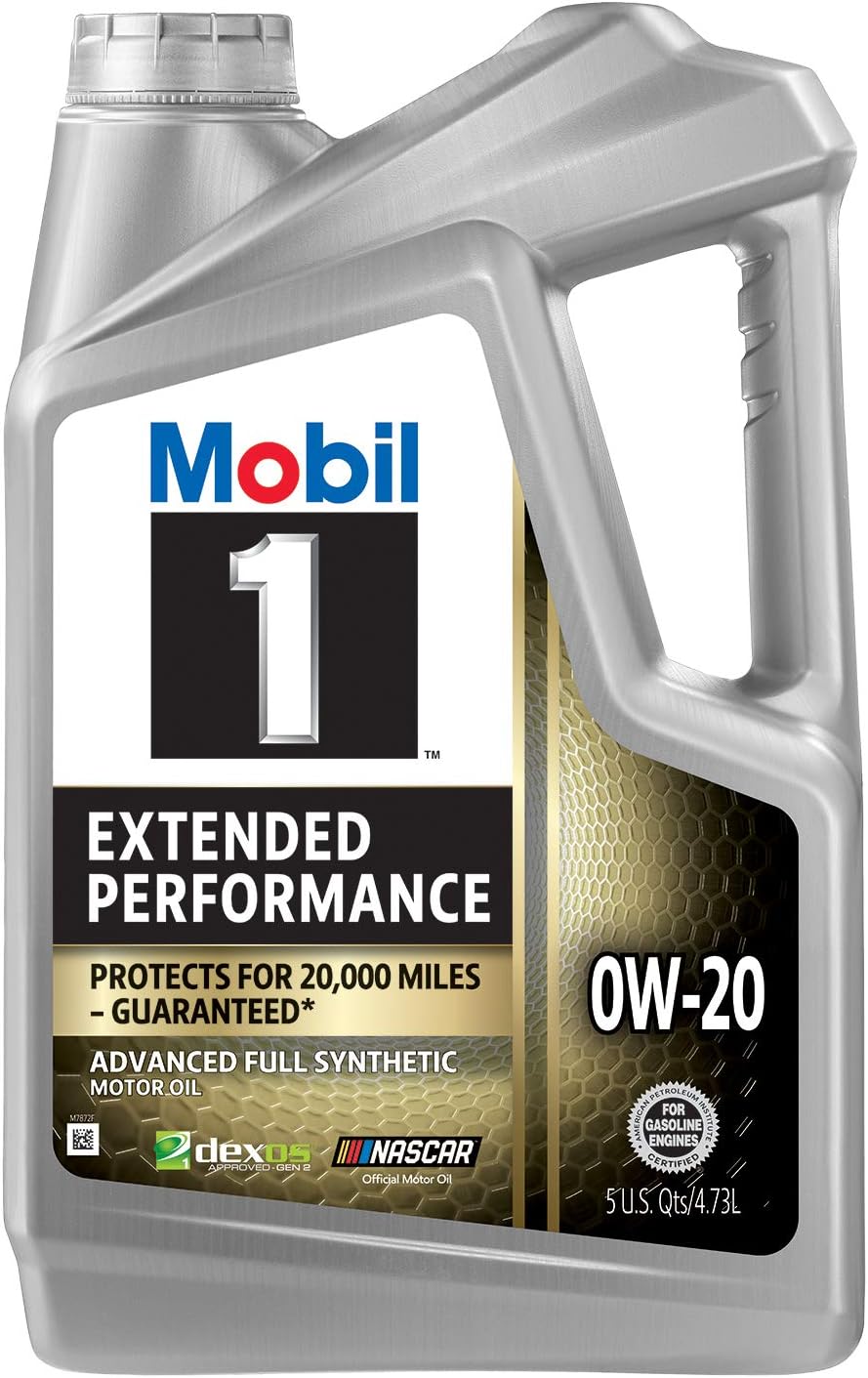 Mobil 1 Extended Performance Full Synthetic Motor Oil 0W-20, 5 Quart