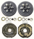 Trailer 6 on 5.5" B.C. Hub Drum Kits with 12"x2" Electric Brakes for 5200-6000 Lbs Axle