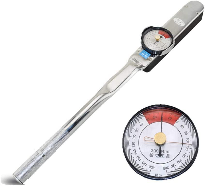 MXBAOHENG Drive Dial Torque Wrenches 1/2" Indicator Torquemeter Indicating Torque Tools with High Precision 354-1770in.lbs (40-200Nm)