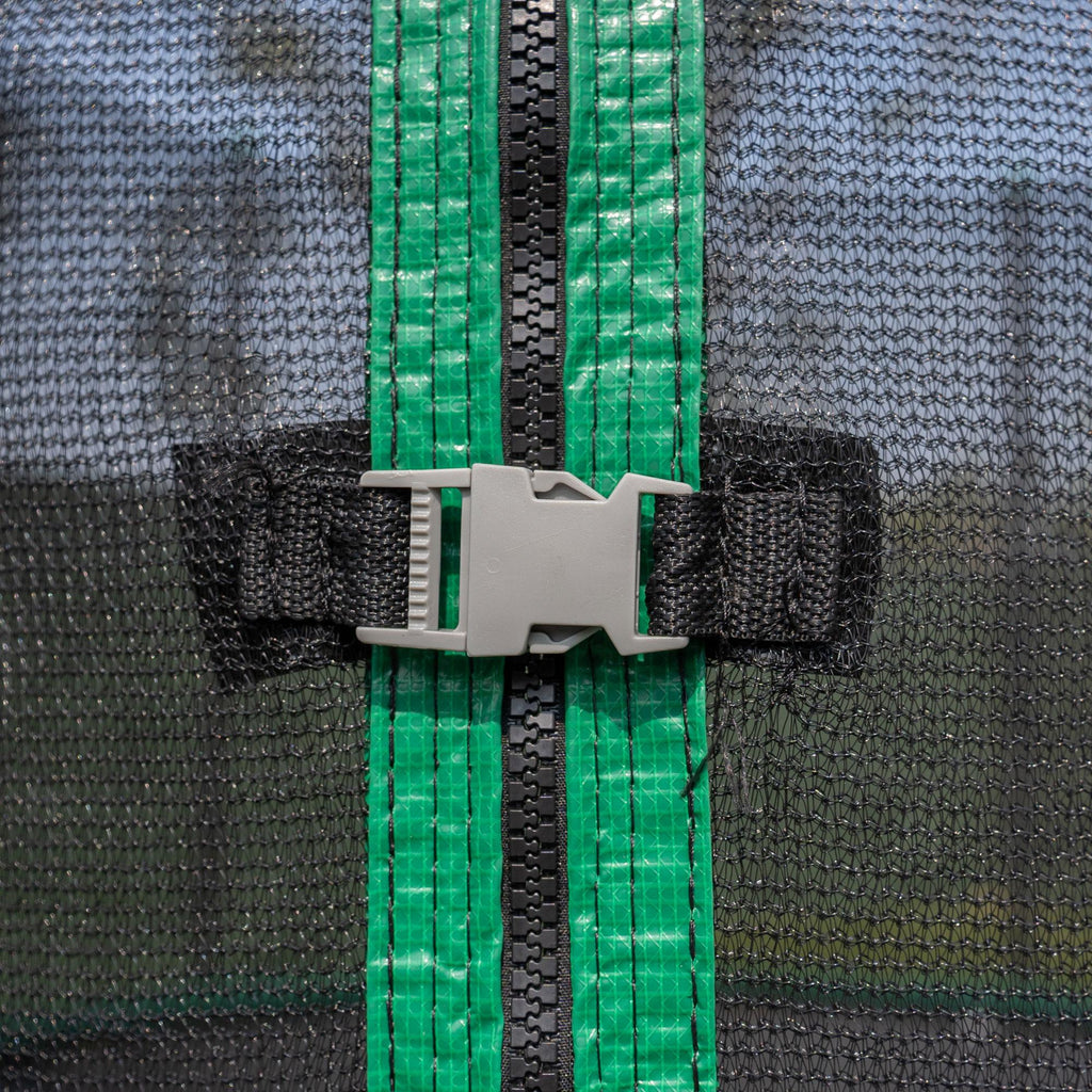 12' Trampoline with Enclosure, Green