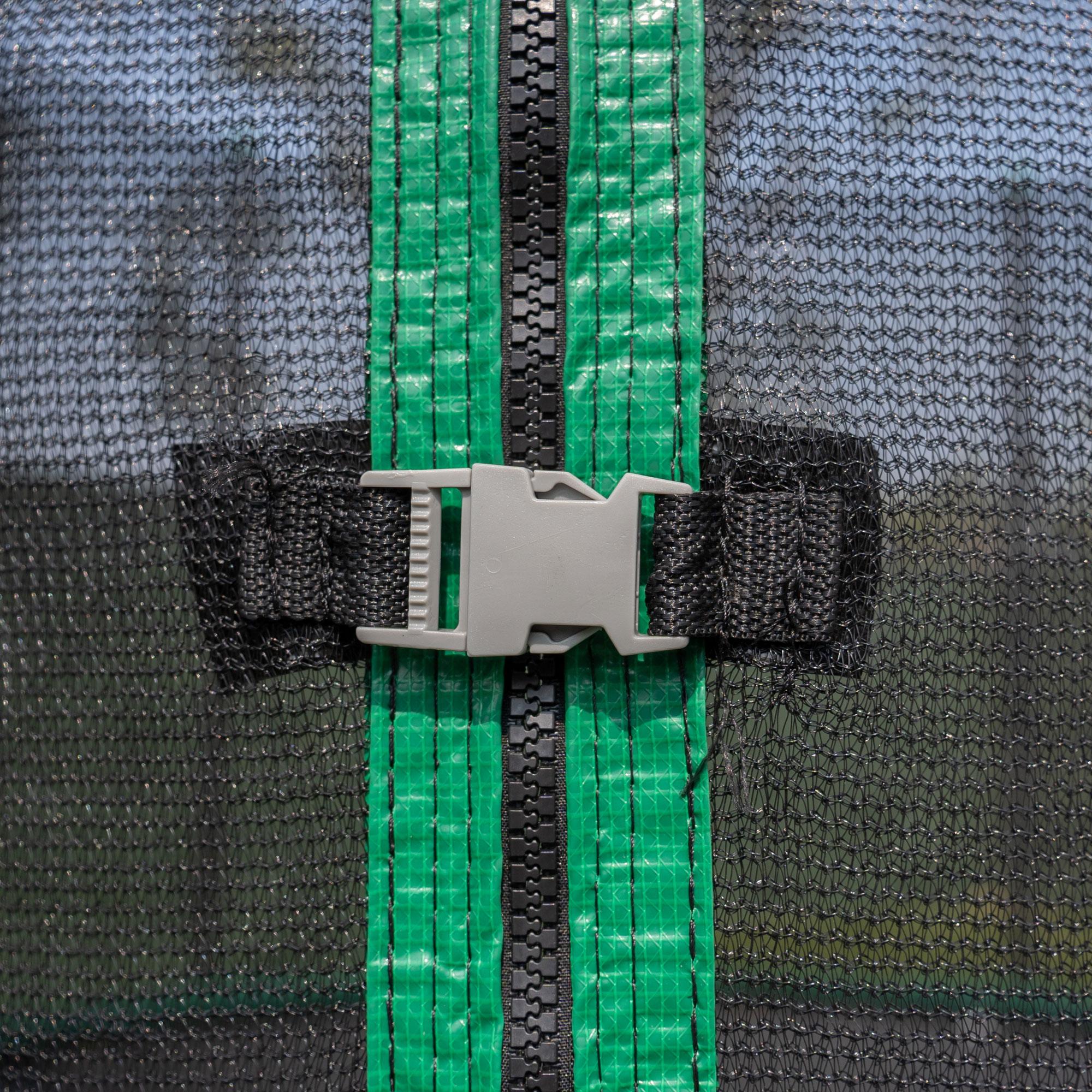 12' Trampoline with Enclosure, Green