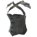 Armor Corset With Pauldrons in Black, size: X-Lar| Leather by Medieval Collectibles