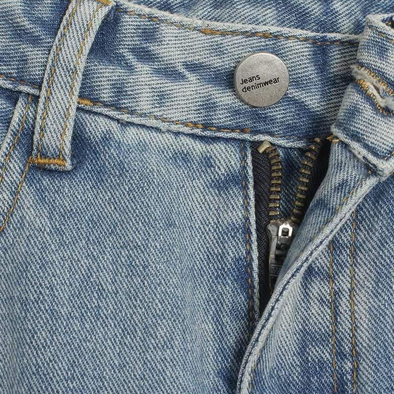 straight classic denim pants