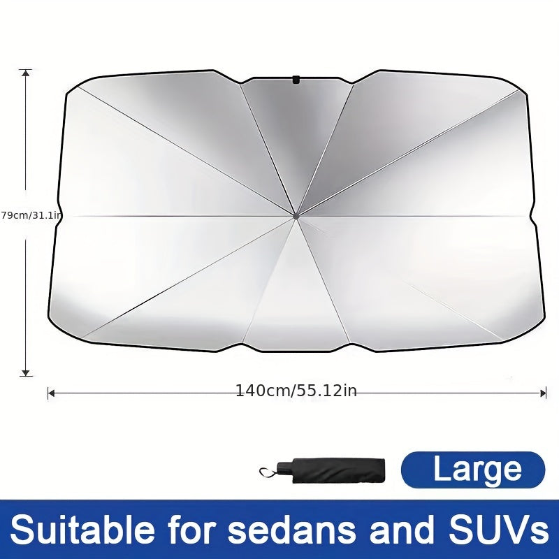Protect Your Car From The Sun With This Universal Windshield Sun Visor!