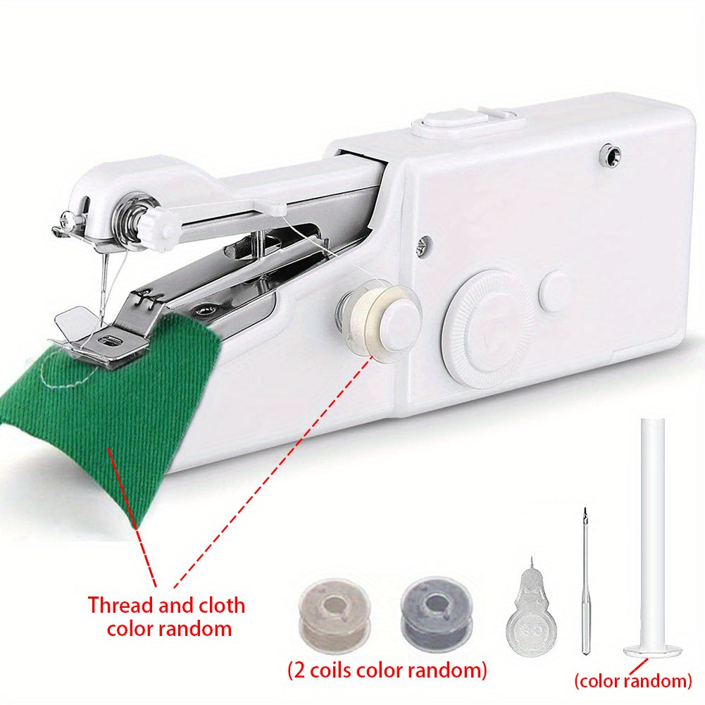 1pc Handheld Sewing Machine Mini Sewing Machines, Portable Sewing Machine  Handheld Stitch Tool For Fabric, Kids Cloth, Clothing (battery Not Included)