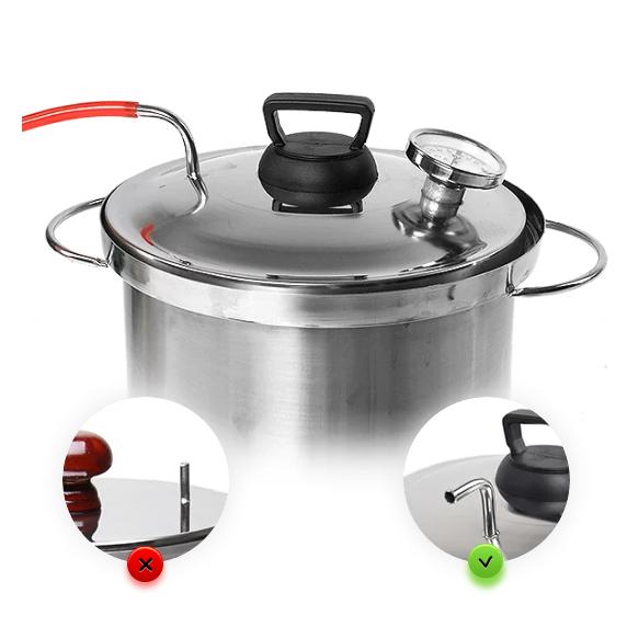 10 / 20 liter Stovetop Smoker 304  Steel  with Racks New