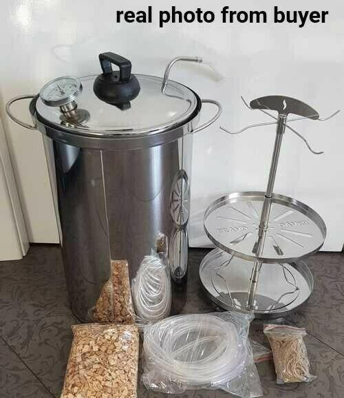 10 / 20 liter Stovetop Smoker 304  Steel  with Racks New