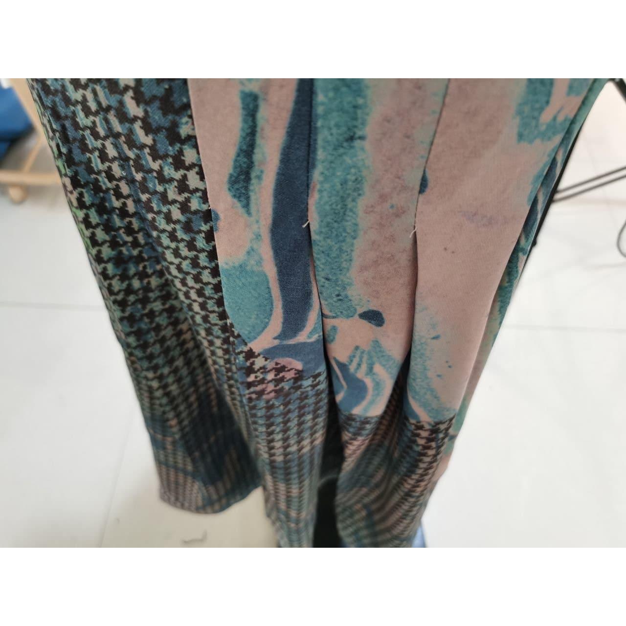 printed high waist skirt