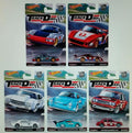 Hot Wheels 2016 Car Culture Track Day Set of 5 1/64 Scale Collectible Die Cast Toy Model Cars