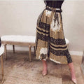 vintage ruffles pleated pants