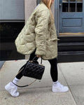 single-breasted fashion casual padded jacket