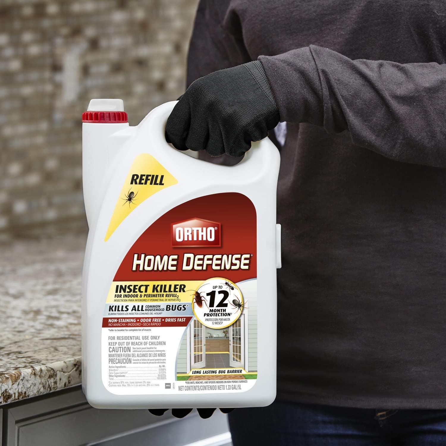 Ortho Home Defense Insect Killer for Indoor &amp; Perimeter Refill, 1.33 GAL, 1 Pack
