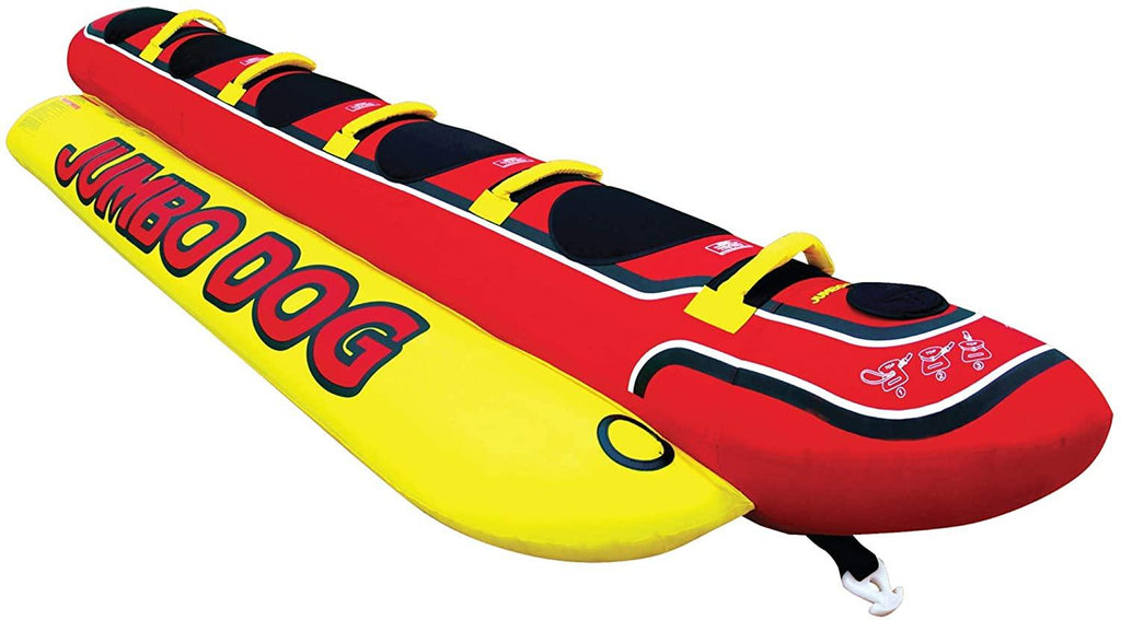 Airhead Hot Dog | 1-5 Rider Towable Tube for Boating