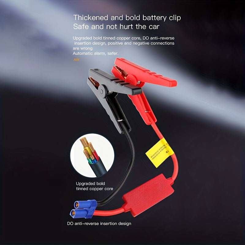 6000mAh Portable Emergency Car Jump Starter: Boost Your Petrol Or Diesel Vehicle Instantly!