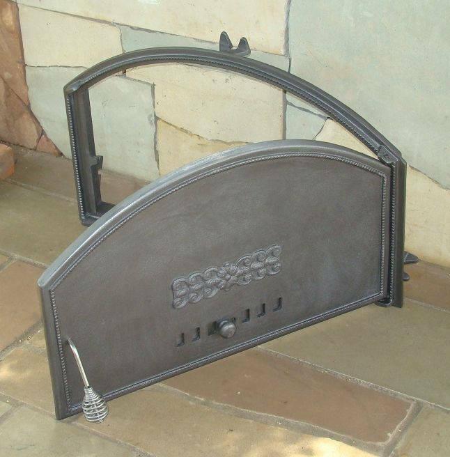 Cast Iron pizza oven door | bread oven doors | fire door | 700x460 | Right
