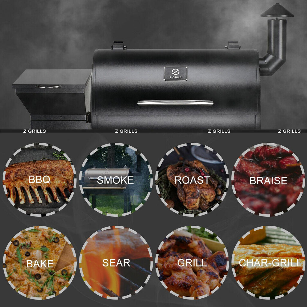ZPG-7002B Pellet Grill BBQ Smoker Digital Control with Smart Probe