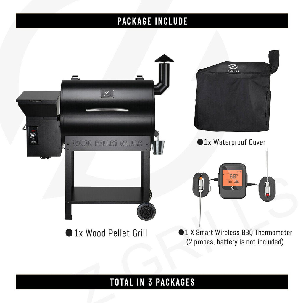 ZPG-7002B Pellet Grill BBQ Smoker Digital Control with Smart Probe