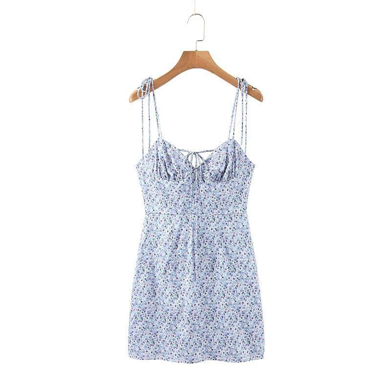 vintage floral mini dress