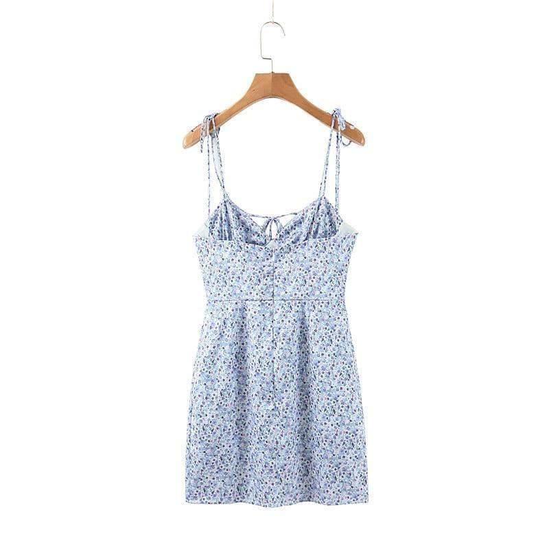vintage floral mini dress