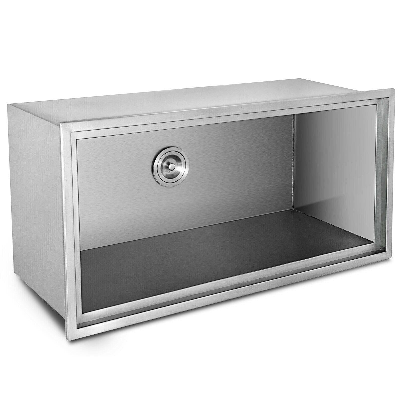 Outdoor Kitchen Drop-in Ice Chest Cooler Underbar Ice Bin 304  Steel