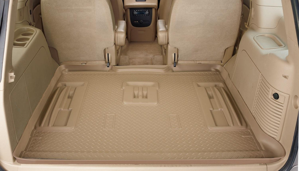 Husky Liners 07-12 GMC Acadia/Saturn Outlook Classic Style Tan Rear Cargo Liner (Folded 3rd Row)