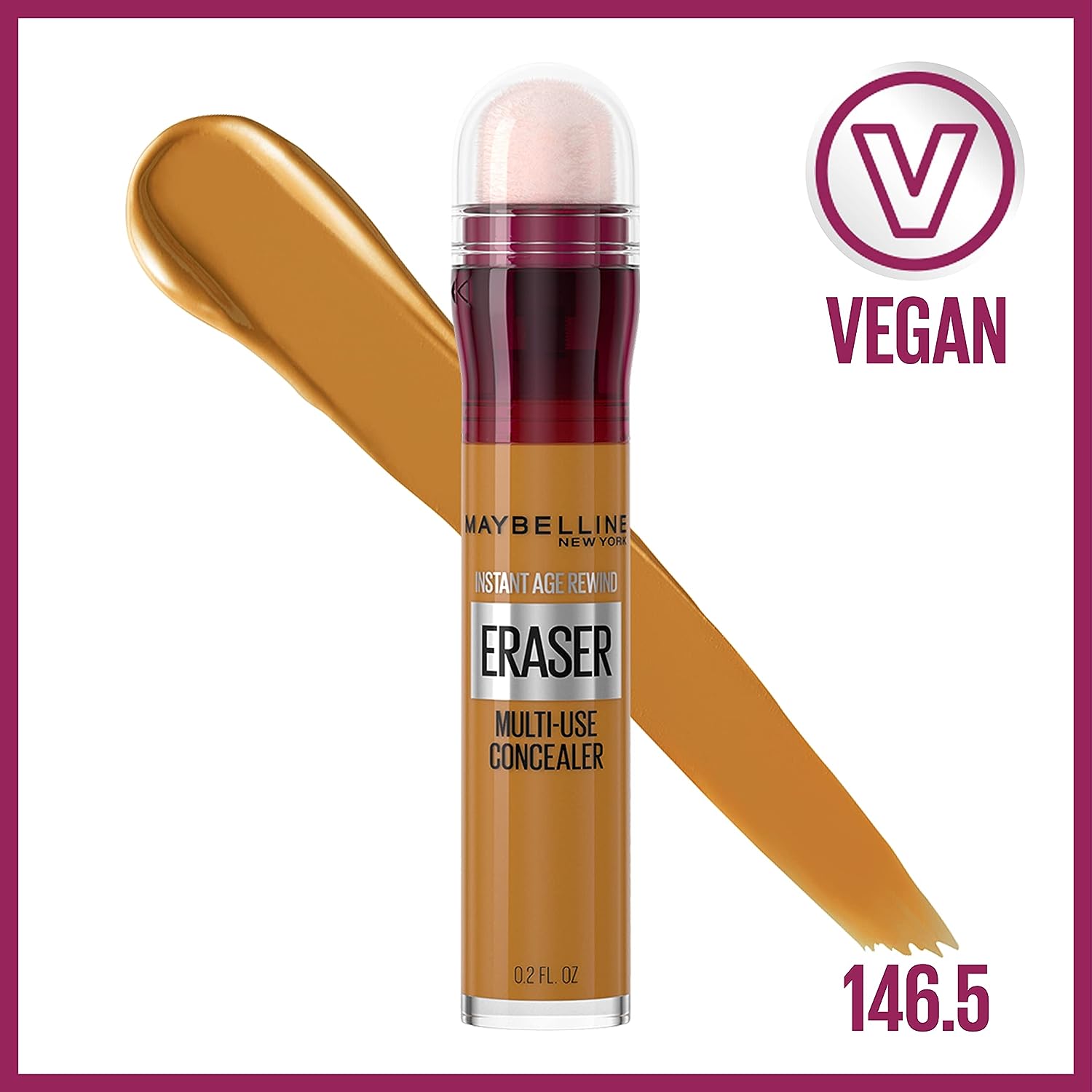 Maybelline New York Instant Age Rewind Eraser Dark Circles Treatment Multi-Use Concealer, 146.5, 1 Count (Packaging May Vary)