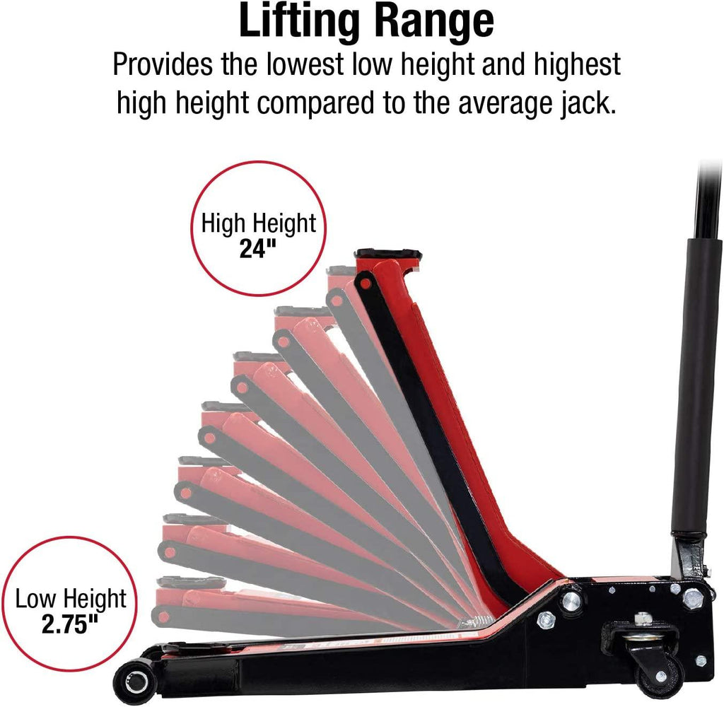 Sunex 6602LP 2 Ton Low Rider Steel Service Jack