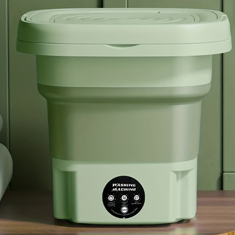 8L Foldable Mini Washing Machine: Fully Automatic Portable &amp; Compact For Baby &amp; Toddler Clothes, Underwear, Panties &amp; Socks!
