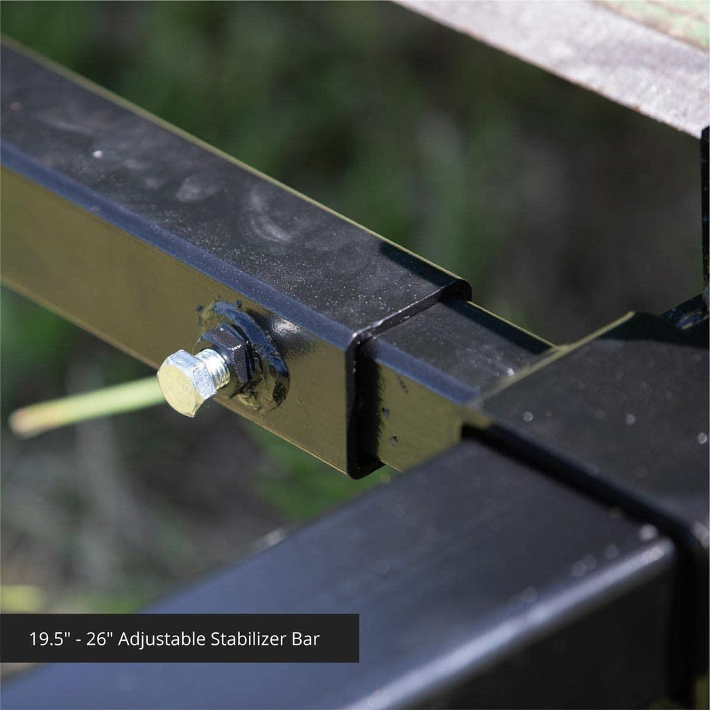 Attachments Light-Duty Clamp-On Pallet Forks 30" with Stabilizer Bar