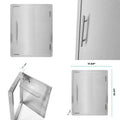 18 in.  Steel BBQ Grill Single Access Door Panel