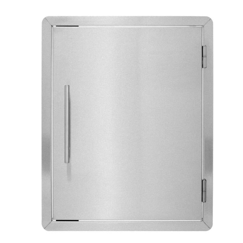 18 in.  Steel BBQ Grill Single Access Door Panel