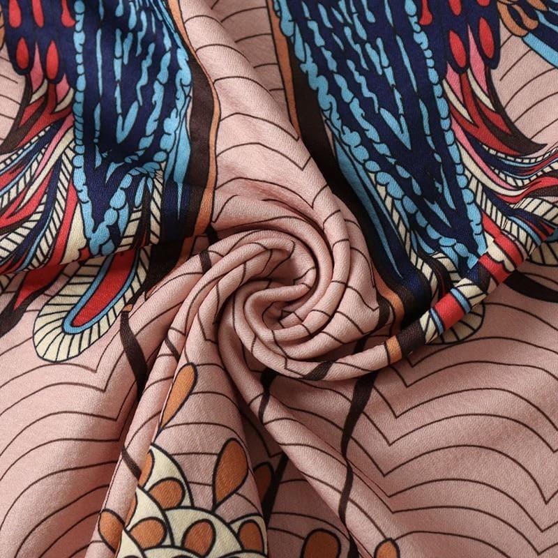 peacock maxi skirt