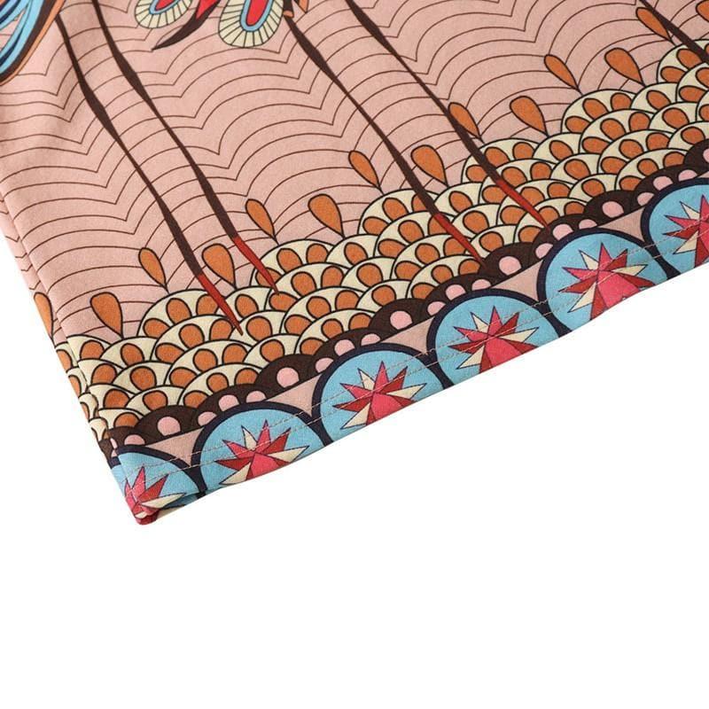 peacock maxi skirt