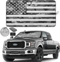 Autoamerics 1-Piece Windshield Sun Shade Gray Camo American Flag USA  - Foldable Car Front Window Sunshade for Most Sedans SUV Truck - Blocks Max UV Rays and Keeps Your Vehicle Cool - X-Large