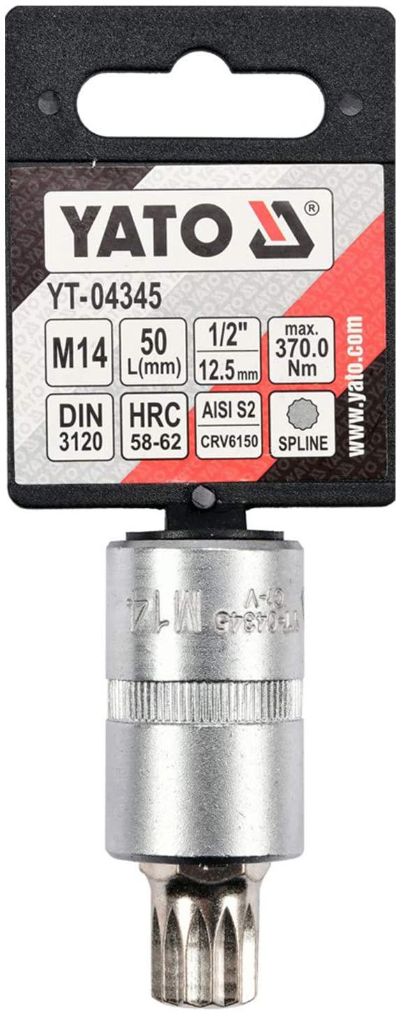 Yato Yt-04345 Socket Bit |Hand Tools|Socket Bit|Hexagonal Socket|Wrench Socket|Industrial Tools|Professional Tools|Mechanical Tools|Automobile Tools