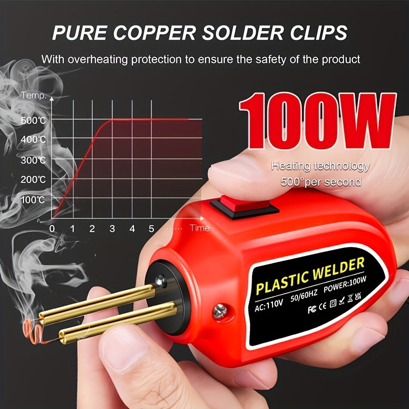 100W Plastic Welding Machine: The Perfect Tool for Car Bumper Repairs and PVC Soldering!