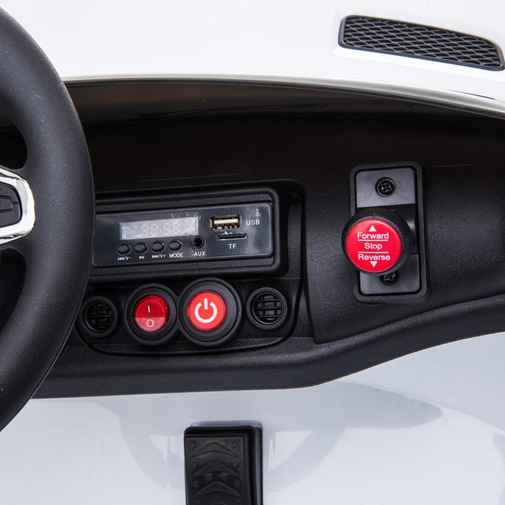 BENZ GT Electric Car LZ-920 Dual Drive Ride On Car With 2 Battery, Remote Control, 2.4G Radio Parental Control Opening Doors, Gift for Kids Boys Girls-White