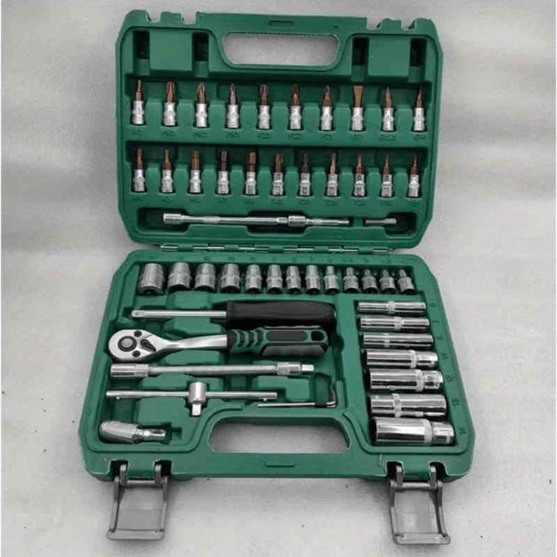 53 Piece Set Of Car Repair Kit Tools, Car Repair Machine Repair  Ratchet Wrench, And Car Repair Tools