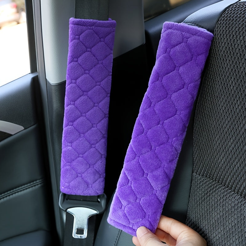 2Pcs Soft Car Seat Belt Covers, Car Seat Belt Shoulder Protector Pads, Comfortable Shoulder Shoulder Pads For Cars, Trucks, Adults, Teens